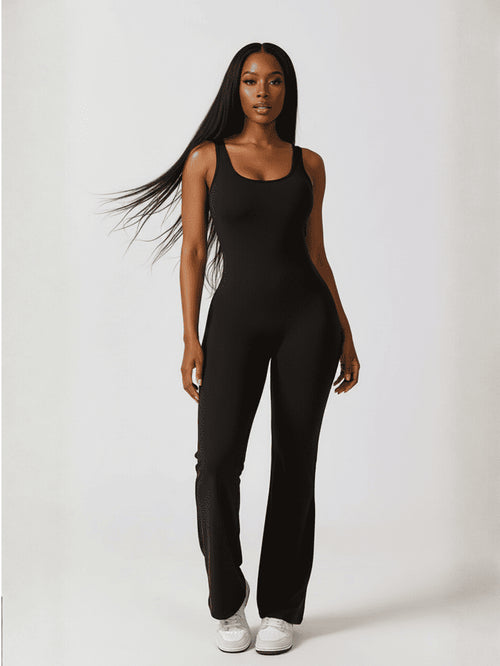 Backless Flare Jumpsuit